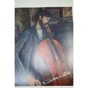 Modigliani Print The Cellist Vintage 88885